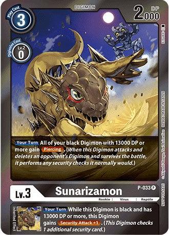 A promo Digimon card featuring 