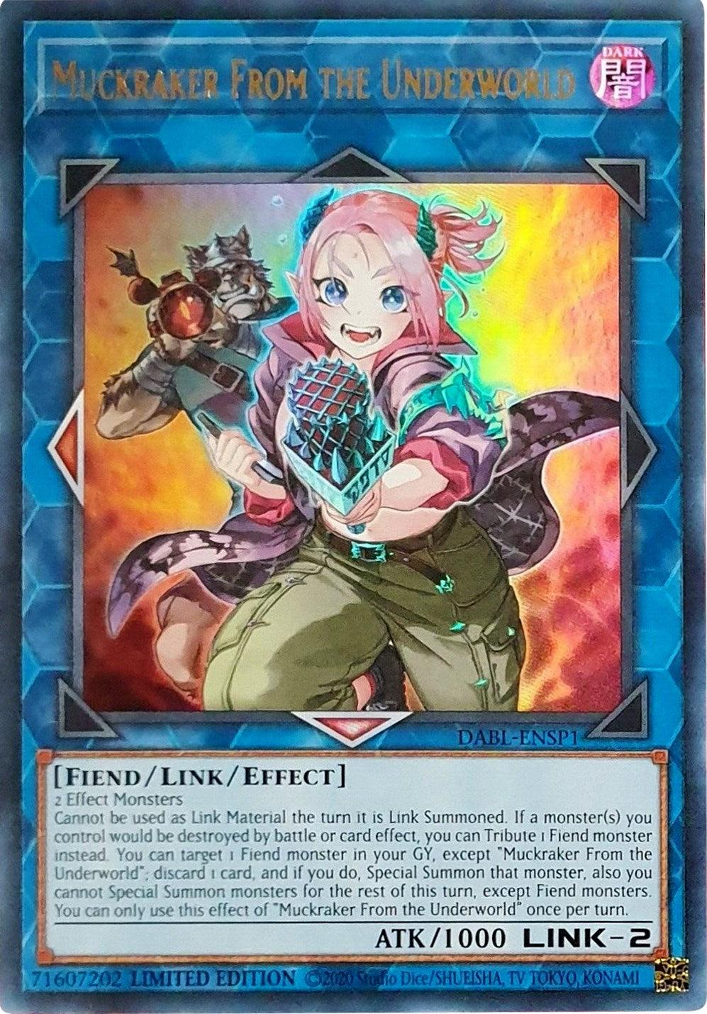 The image features the Yu-Gi-Oh! Ultra Rare card 