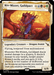 A Magic: The Gathering card featuring "Niv-Mizzet, Guildpact (Showcase) (368) [Murders at Karlov Manor]," a Legendary Creature - Dragon Avatar. The card includes a detailed image of a red dragon with blue and gold accents. Below the dragon, text describes its abilities: flying, hexproof from multicolored spells, combat damage effects, and variable effects based on colors. This mighty creature's power and toughness stand at