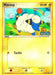 A Pokémon Mareep (62/115) (Stamped) [EX: Unseen Forces] trading card. Mareep is illustrated as a blue sheep with yellow and black striped ears and tail, fluffy white wool, and small legs. The card shows Mareep as a basic, electric type with 50 HP. It features the move "Tackle" dealing 10 damage. The background has a green field and blue sky.