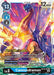 This exclusive Digimon card from the Xros Encounter Pre-Release features Cannondramon [BT10-028] [Xros Encounter Pre-Release Cards], a Level 6 Cyborg Digimon. Cannondramon, with its mechanical dragon-like appearance adorned with cannons and armor, stands out against a vivid, colorful background. It boasts 12000 DP, Play Cost 13, and Digivolves for 4 from Level 5.