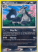 A Pokémon Mightyena (66/146) [Diamond & Pearl: Legends Awakened] card. This uncommon card features Mightyena, a dark gray, wolf-like creature with red eyes, sitting on a grassy field with pink flowers and a night sky in the background. The card details its stats, moves "Bite On" and "Harass," and evolution information from Poochyena.