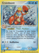A Pokémon trading card featuring Crawdaunt (3/97) [EX: Dragon] from Pokémon. The Holo Rare card has 80 HP and is a Stage 1 Water type that evolves from Corphish. It boasts the 'Power Pinchers' Poké-Body ability and a 'Guillotine' attack with 50 damage. The bottom section displays retreat cost and weakness information.