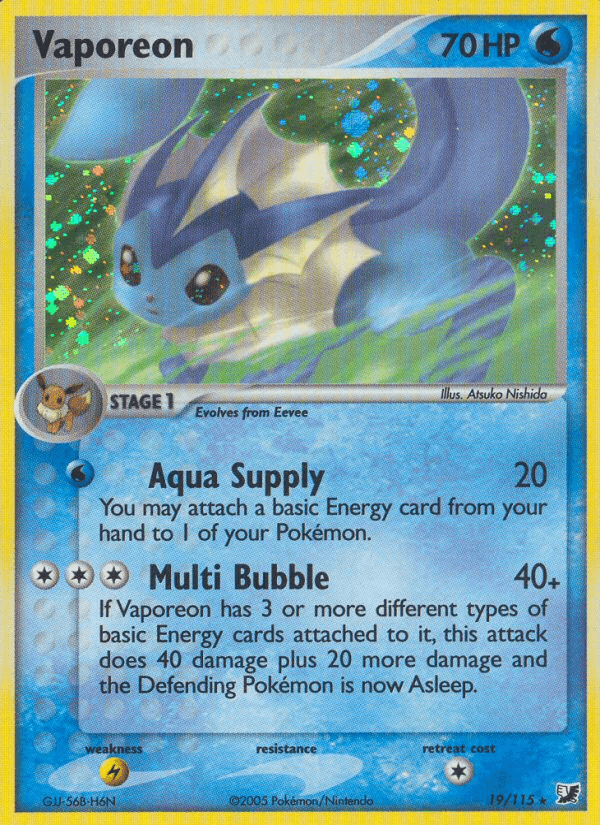 Vaporeon (19/115) [EX: Unseen Forces]