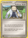 A Pokémon trading card featuring the uncommon "Professor Birch (89/109) [EX: Ruby & Sapphire]" as a Supporter. He's illustrated with a lab coat, blue shirt, and gray pants, walking while holding a brown satchel. The card has text explaining its rules and effects in the game, set against greenery and a forest scene from Ruby & Sapphire by Pokémon.