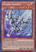 A Yu-Gi-Oh! card titled "Silver Gadget [MVP1-ENS17] Secret Rare." The Effect Monster features an illustration of a silver, humanoid robot with mechanical limbs and a glowing blue core, set against a holographic background. This Secret Rare from Dark Side of Dimensions displays its effect, attributes, and stats: ATK 1500, DEF 1000.