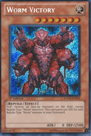 A Yu-Gi-Oh! Secret Rare trading card titled 