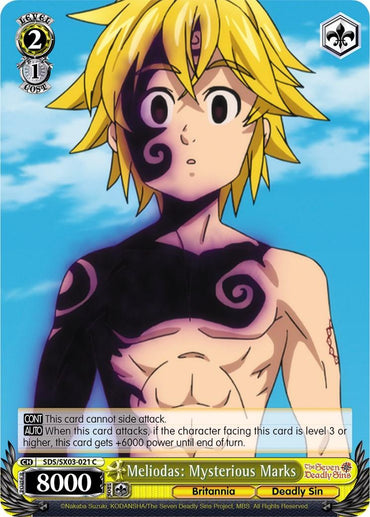 Meliodas: Mysterious Marks (SDS/SX03-021 C) [The Seven Deadly Sins]