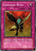 Image of a Yu-Gi-Oh! trading card titled "Gryphon Wing [SDP-050] Super Rare" from Starter Deck: Pegasus with a purple border. The card features an illustration of a gryphon with wings spread. It is a Super Rare Normal Trap Card, 1st Edition. The text at the bottom states its effect when "Harpie's Feather Duster" is activated. Card number SDP