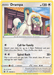 A rare Drampa (119/163) [Sword & Shield: Battle Styles] Pokémon card from the Sword & Shield - Battle Styles series. Drampa, a dragon with white fur, has green and blue markings and is Flying and Normal type. The card details include moves "Call for Family" and "Spiral Rush". It shows Drampa in a grassy setting with a house in the background. HP is 120, and the card number is 119.