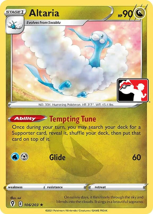 Altaria (106/203) [Prize Pack Series One]