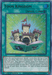 A Yu-Gi-Oh! trading card titled "Toon Kingdom (Green) [DLCS-EN074] Ultra Rare." The card features an illustration of a whimsical, small castle with turrets and flags, emerging from an open storybook. As a Field Spell from the Dragons of Legend series, it boasts a green border and details its effect in English, perfect for boosting your Toon monsters.