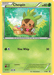 A Pokémon trading card featuring Chespin, a small, brown, green-capped Pokémon holding berries in both paws. Chespin sits in front of a basket filled with various berries. The card, part of the Black Star Promos series and numbered XY88, displays "Vine Whip" as its Grass-type attack move with a power of 30. The product is named Chespin (XY88) (Collector Chest) [XY: Black Star Promos] from the brand Pokémon.