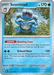 The image shows a Seismitoad (052/197) [Scarlet & Violet: Obsidian Flames] Pokémon card from the Pokémon series. Seismitoad, a Water type Pokémon, is depicted with multiple blue lumps and red eyes, standing on two legs. The card has 170 HP, and its abilities include Quaking Zone and Echoed Voice. The borders and text are primarily silver and blue.