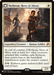 A Magic: The Gathering card titled "Kytheon, Hero of Akros // Gideon, Battle-Forged [Secret Lair: From Cute to Brute]," features an armored, muscular male character holding a spear, standing confidently beside a statue. The text details Kytheon's abilities and stats—he transforms into Gideon under certain conditions, can become indestructible, and has 2/1 power/toughness.