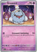 The Greavard (104/198) [Scarlet & Violet: Base Set] Pokémon trading card features a fluffy Ghost Dog Pokémon with a large purple tongue and a candle on its head. This card, from the renowned Pokémon brand, showcases Greavard with 70 HP and an attack named "Graveyard Gamboling." It includes comprehensive stats and a description of this Psychic-type Pokémon, all set against an eye-catching lavender background.