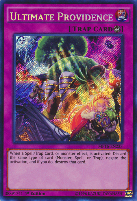 An image of the Yu-Gi-Oh! Secret Rare card 